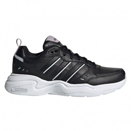 Tenis Strutter de Cuero Negro Casual Mujer
