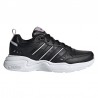 Tenis Strutter de Cuero Negro Casual Mujer