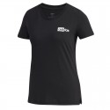 Camiseta Adidas Estampada Front and Back Negro Dama