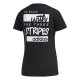 Camiseta Adidas Estampada Front and Back Negro Dama