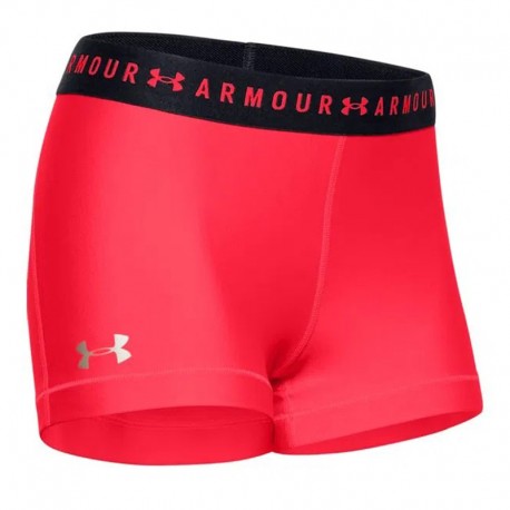 Shorts Elástico Dama Under Armour Entrenamiento Rojo