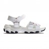 Sandalia Skechers D Lites Mujer Blanco