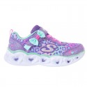 Tenis Lila Niña Skechers Heart Lights