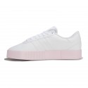 Tenis Mujer Adidas Court Bold Blanco Suela Rosada