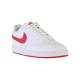 Tenis Nike Moda Court Vision Low Color Blanco Con Rojo