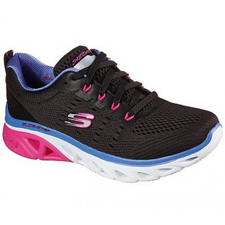 Skeckers Dama Glide-Step Sport- Fun Stride Color Negro