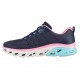 Tenis Skeckers Dama Glide-Step Color Negro Con Rosa