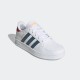 Tenis Adidas Breaknet Para Niño Color Blanco Con Verde