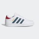 Tenis Adidas Breaknet Para Niño Color Blanco Con Verde
