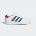 Tenis Adidas Breaknet Para Niño Color Blanco Con Verde