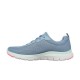 Tenis dama Skechers Flex appeal 4.0 azul claro