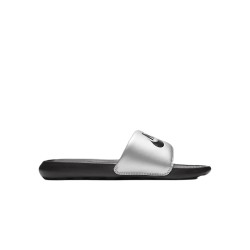 Sandalias Para Mujer Nike Victori One Color Negro Con Plata