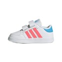 Tenis Adidas Breaknet Infantil En Color Blanco Con Rosa