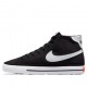 Tenis Botas Nike Court Legacy Canvas Mid Color Negro Con Blanco