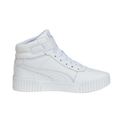 Tenis Bota Puma Para Dama Carina 2.0 Mid Sneakers En Color Blanco