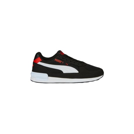 Tenis Infantiles Puma Graviton Jr En Color Negro Con Blanco