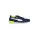 Tenis Infantiles Puma Graviton Jr En Color Negro Con Verde