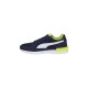 Tenis Infantiles Puma Graviton Jr En Color Negro Con Verde