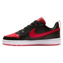 Tenis Para Mujer Nike Court Borough Low 2 Jr Color Negro Con Rojo