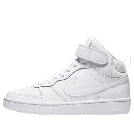 Tenis Casual Nike Para Dama Court Borough Mid 2 Triple Color Blanco