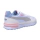 Tenis Casual Puma Para Niños Graviton Spor Color Blanco