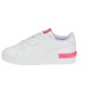 Tenis Puma Jada Para Niña En Color Blanco Con Rojo.