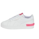 Tenis Puma Jada Para Niña En Color Blanco Con Rojo.