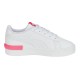 Tenis Puma Jada Para Niña En Color Blanco Con Rojo.