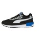 Tenis Casual Para Niño Puma Graviton En Color Negro Con Blanco.