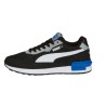 Tenis Casual Para Niño Puma Graviton En Color Negro Con Blanco.