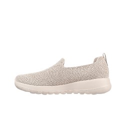 Zapatillas Mujer Skechers GOwalk Joy - Sensational Day Taupe En Color Beige