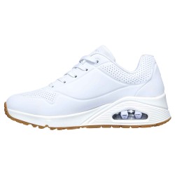 Tenis Mujer Skechers Uno -Stand On Air En Color Blanco
