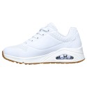 Tenis Mujer Skechers Uno -Stand On Air En Color Blanco