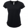 Blusa UA Dama Fly Tee 2.0 Negra
