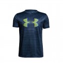 Camiseta Under Armour Niño Print Heat Gear Azul