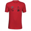 Camiseta Under Armour Niño Big Logo Heat Gear Roja